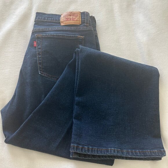 Levi’s 512 Women’s Jeans 16M Bootcut Dark Wash Perfectly Slimming Stretch Denim - Picture 3 of 10